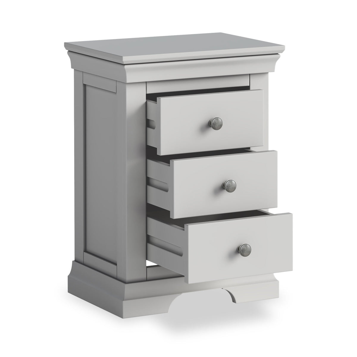 Colette 3 Drawer Bedside Table
