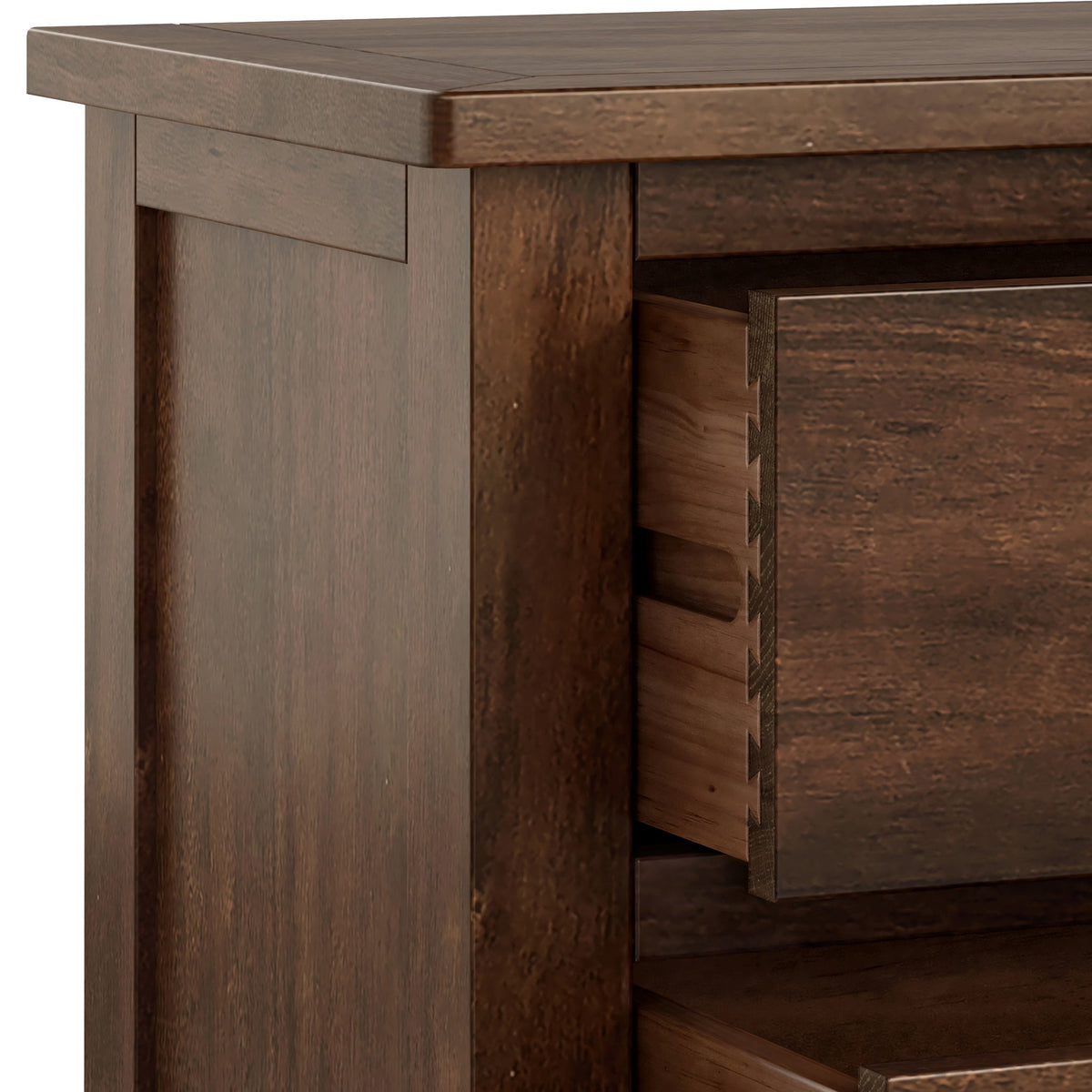 Duchy Acacia XL 3 Drawer Bedside Table