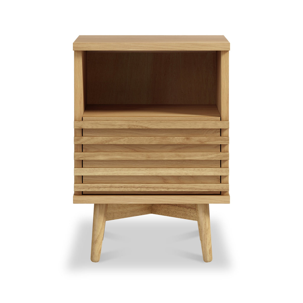 Kari Light Oak Slim Bedside Table