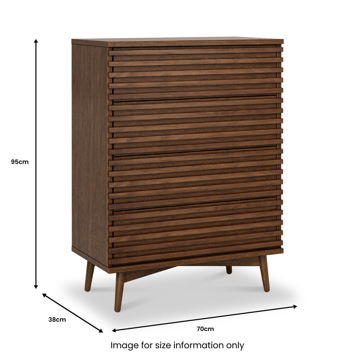 Kari Dark Oak 4 Drawer Chest
