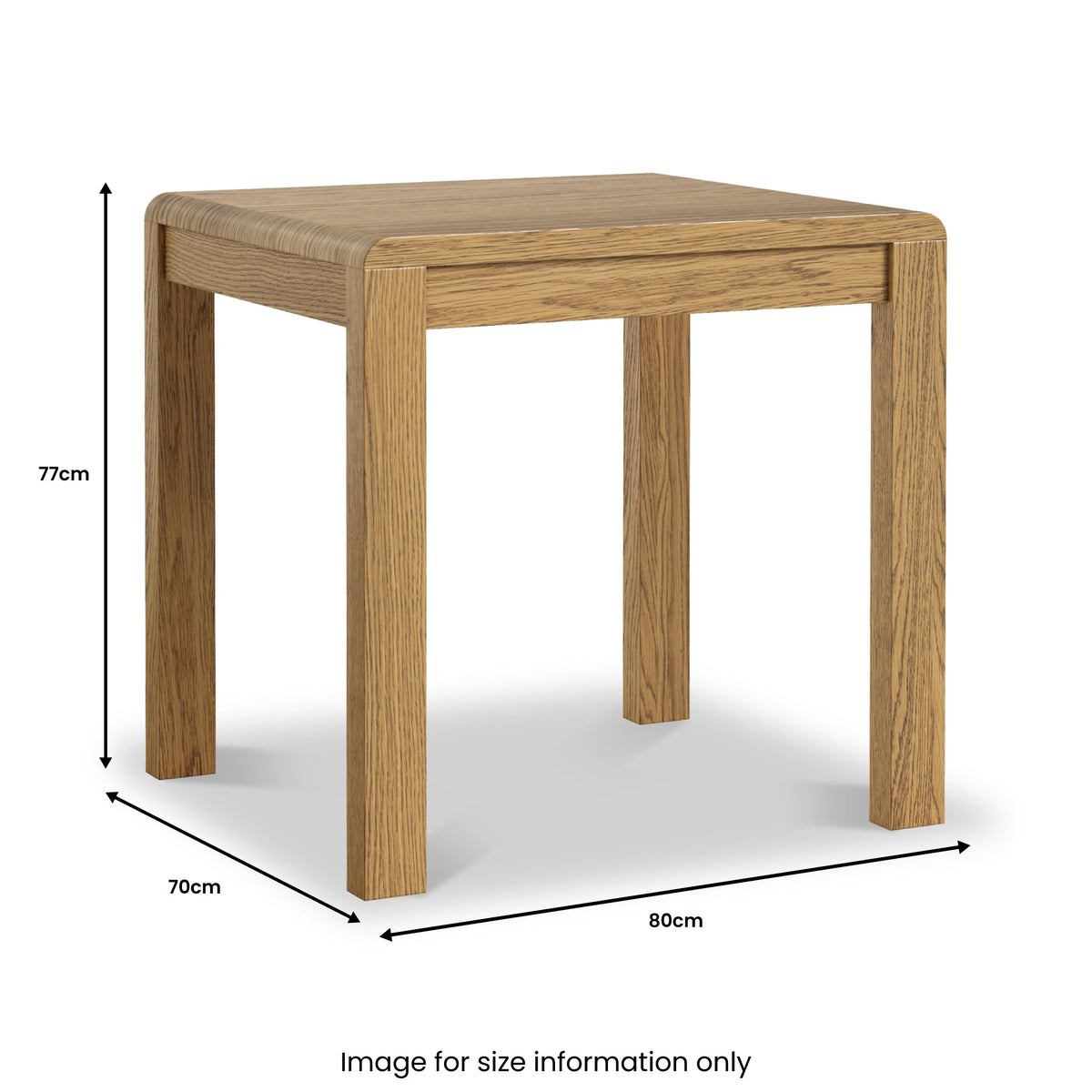 Penryn Oak 80cm Bistro Dining Table