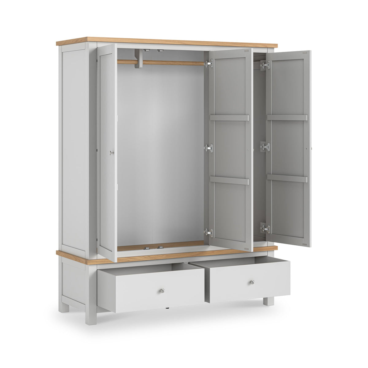 Farro XL Triple Wardrobe with 2 Drawers