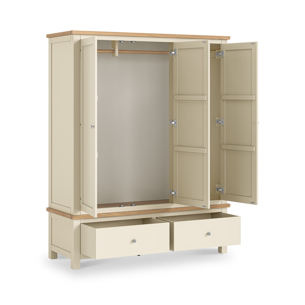 Farro XL Triple Wardrobe with 2 Drawers