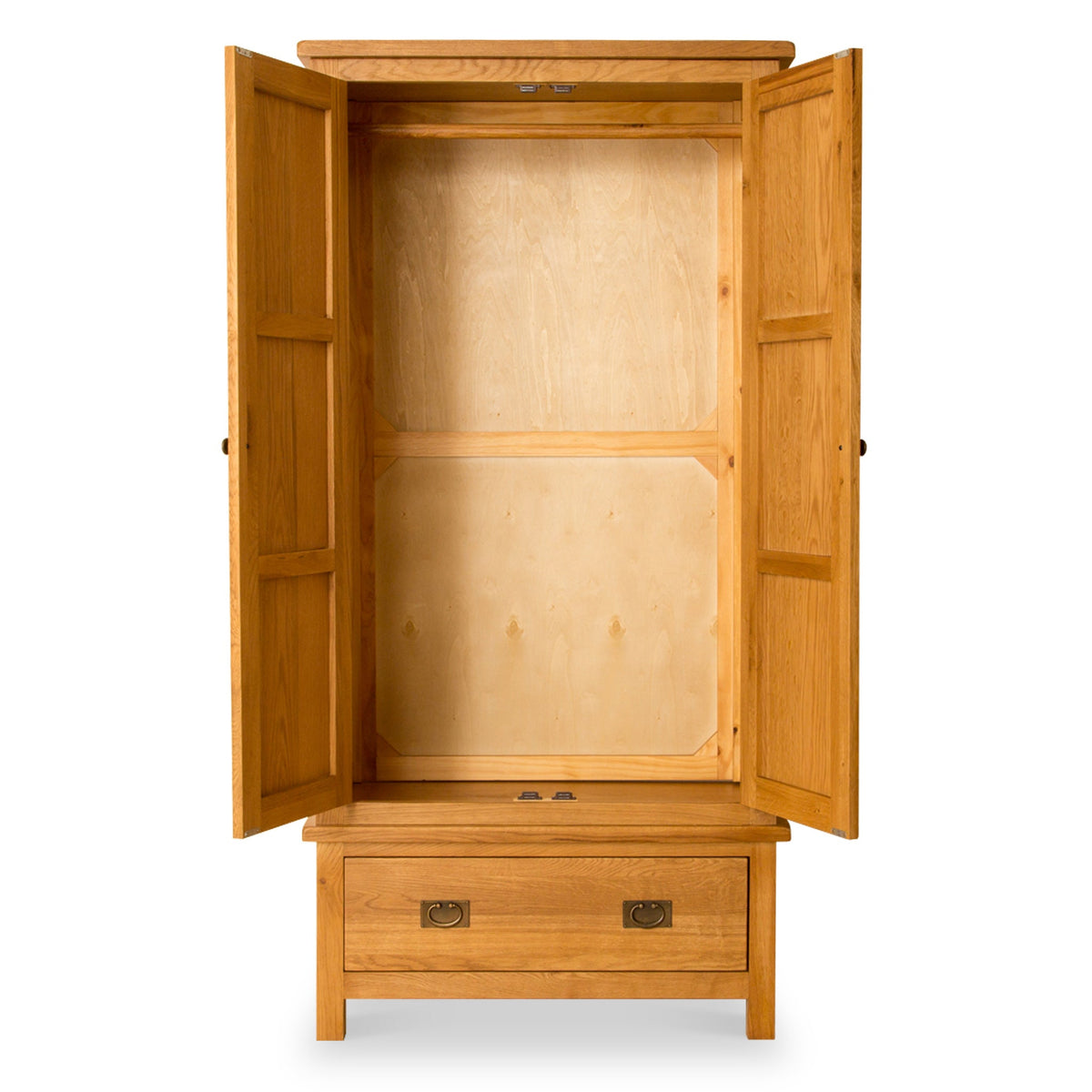Lanner Oak Double Wardrobe & Drawer