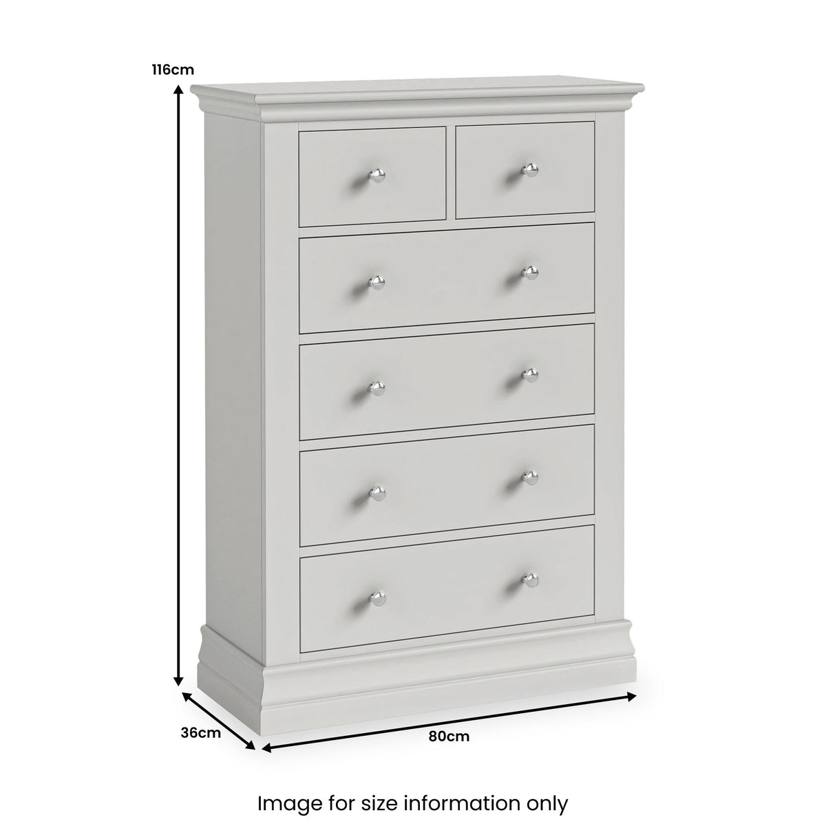 Ingleby 2 over 4 Drawer Chest