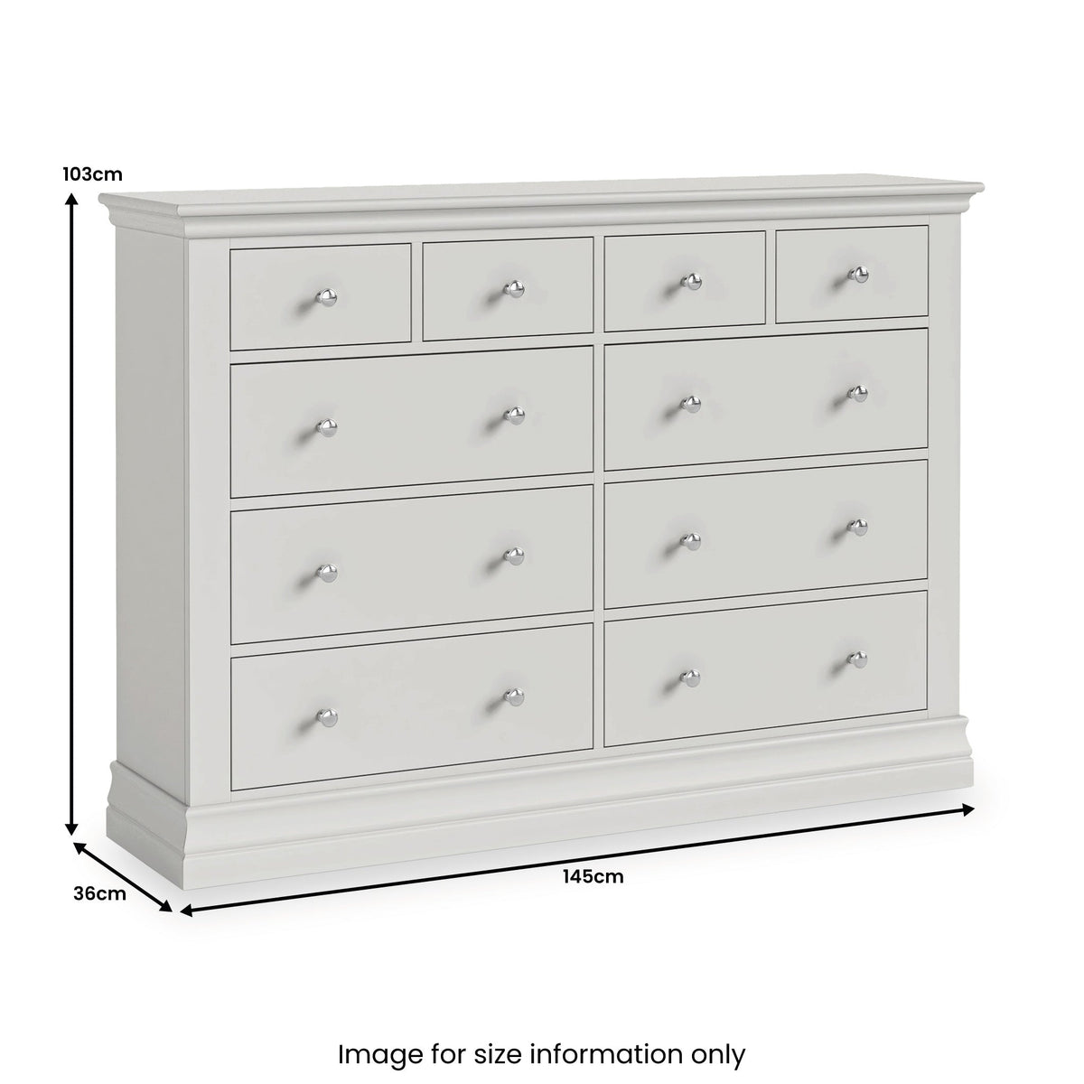 Ingleby 4 over 6 Drawer Chest