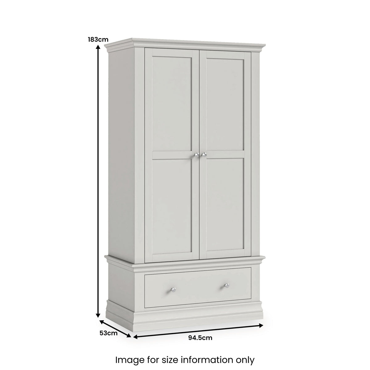 Ingleby 2 Door Wardrobe with Drawers