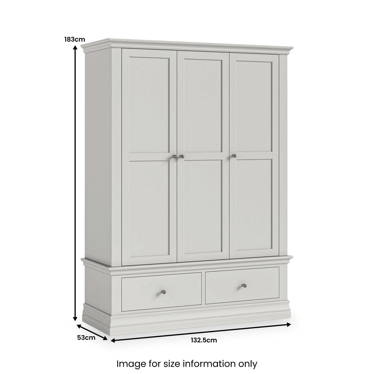 Ingleby Triple Wardrobe with Drawers