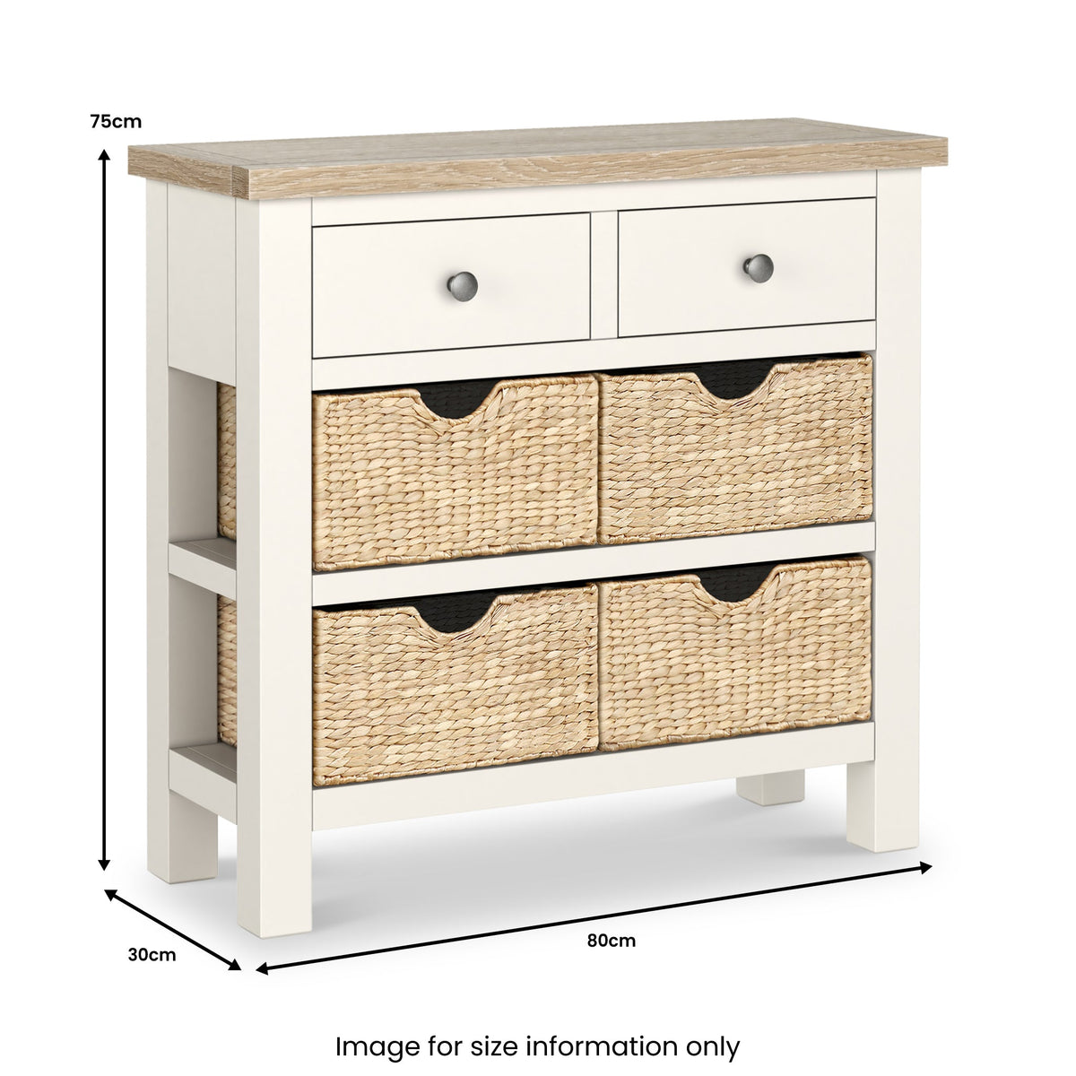 Farro Basket Console Table