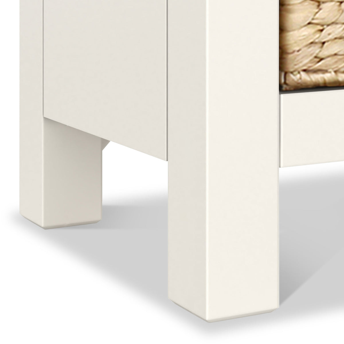 Farro Basket 3 Drawer Bedside Table