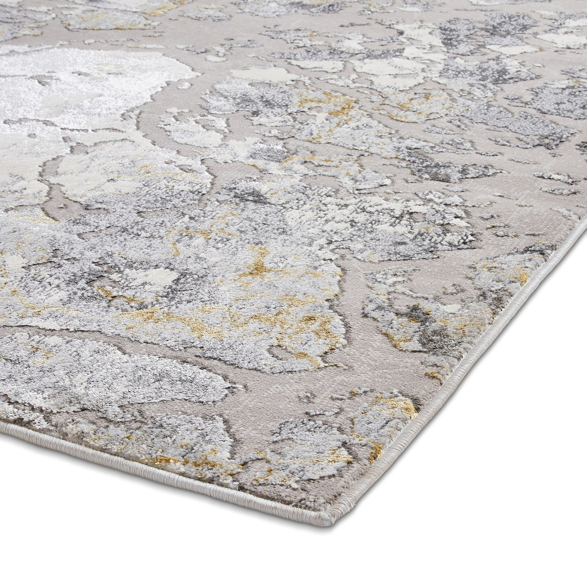 Aldrin Grey Marble Effect Rug