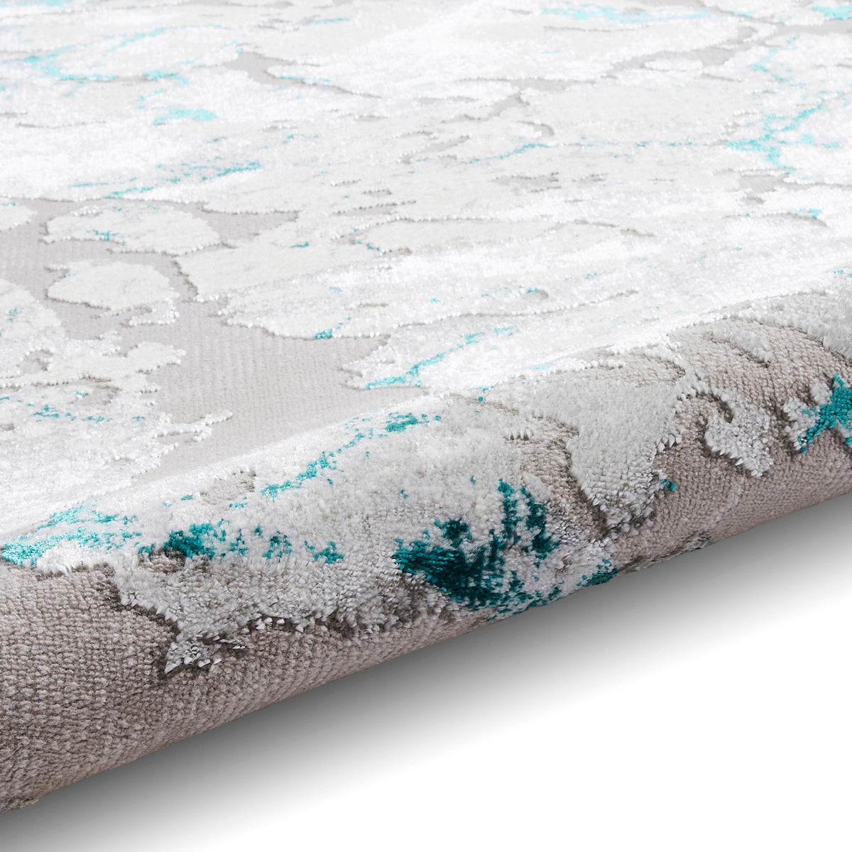 Aldrin Grey Marble Effect Rug