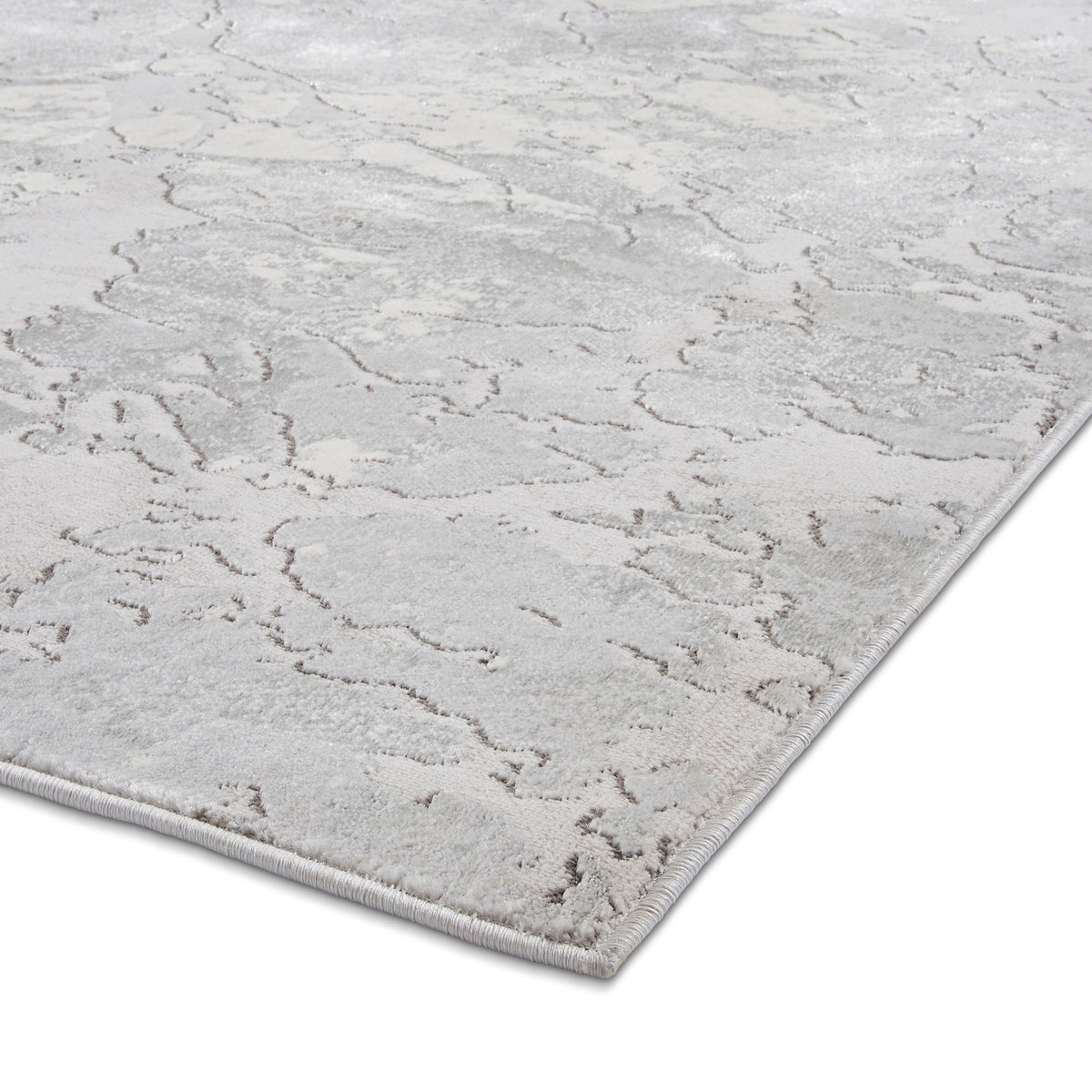 Aldrin Grey Marble Effect Rug