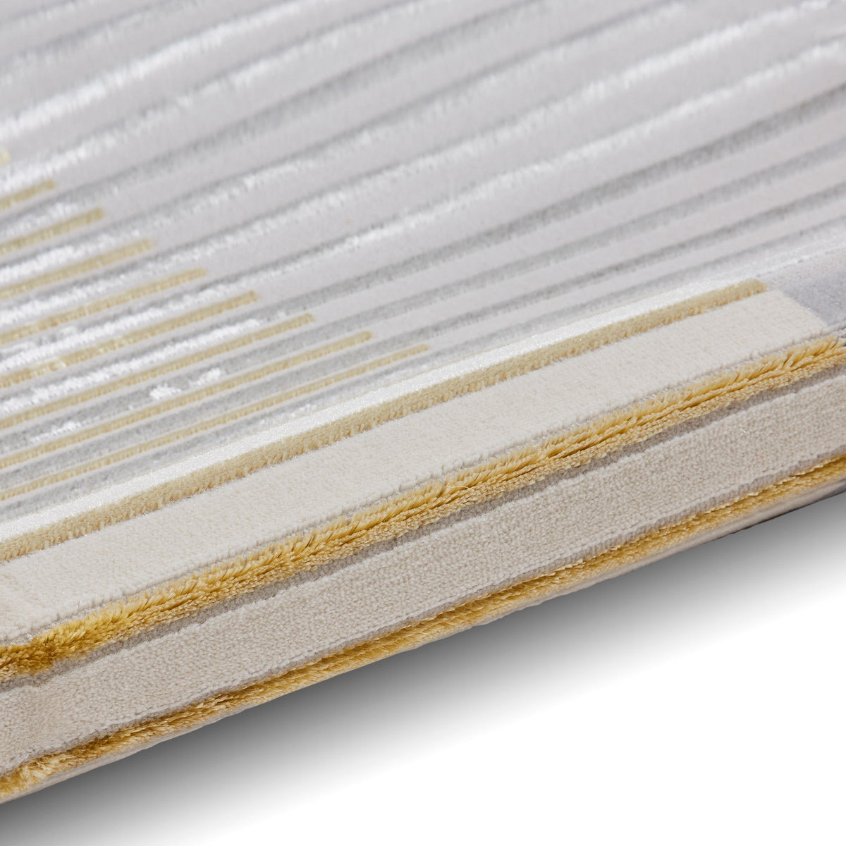 Aldrin Grey Striped Patterned Rug
