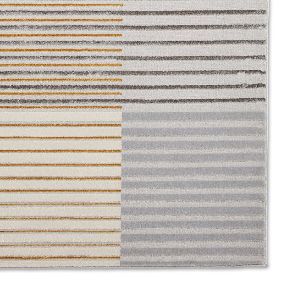 Aldrin Grey Striped Patterned Rug