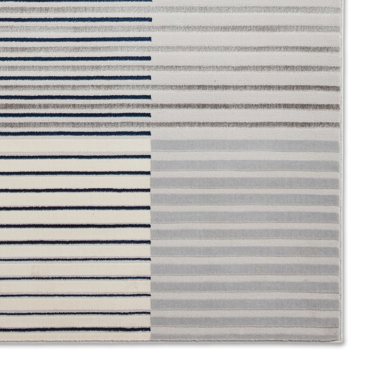 Aldrin Grey Striped Patterned Rug