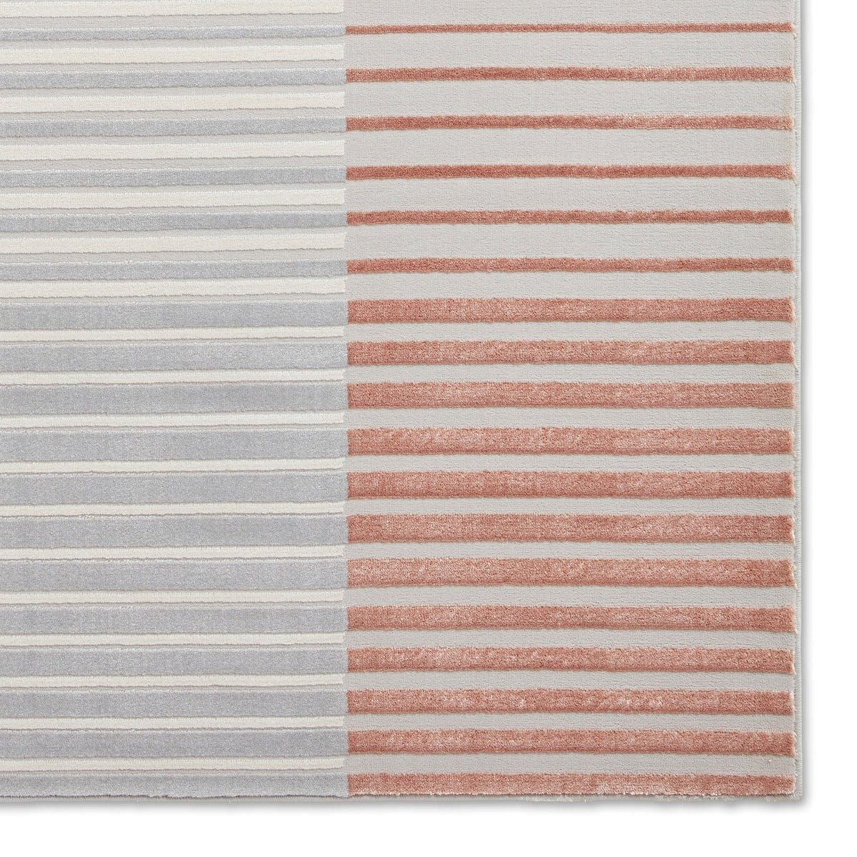 Aldrin Grey Striped Patterned Rug
