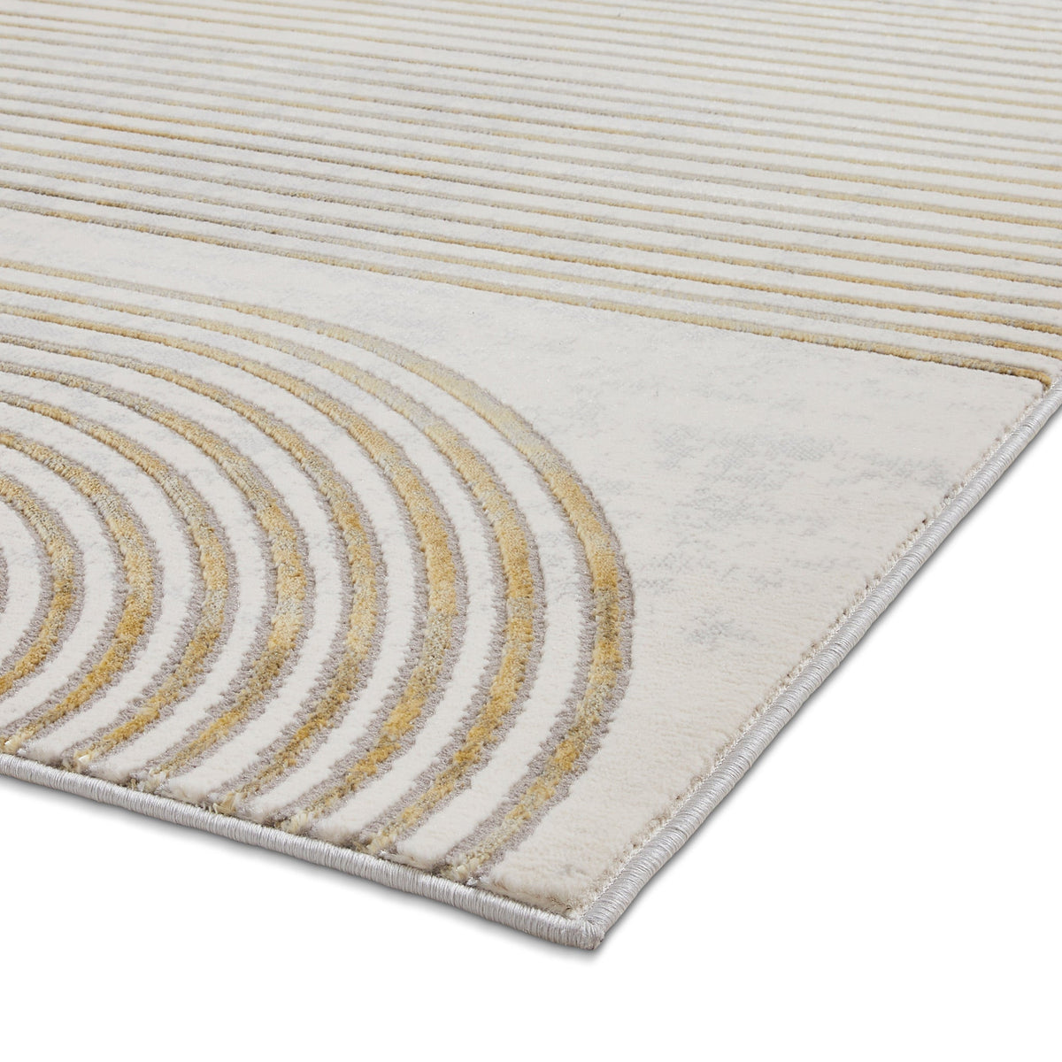 Aldrin Grey Swirl Patterned Rug