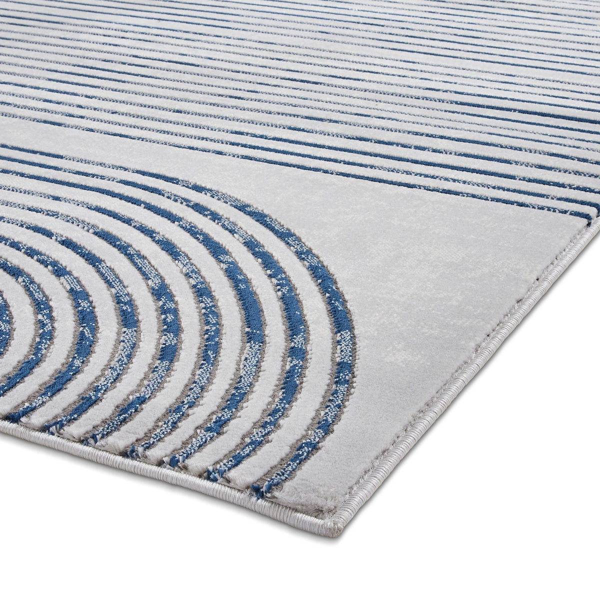 Aldrin Grey Swirl Patterned Rug