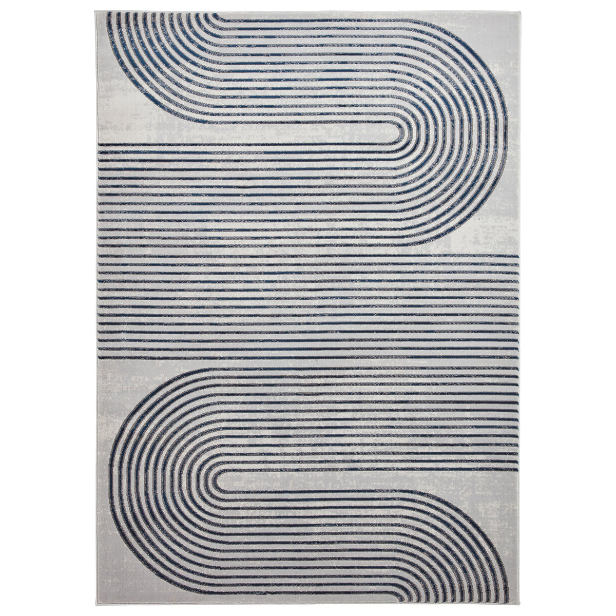 Aldrin Grey Swirl Patterned Rug