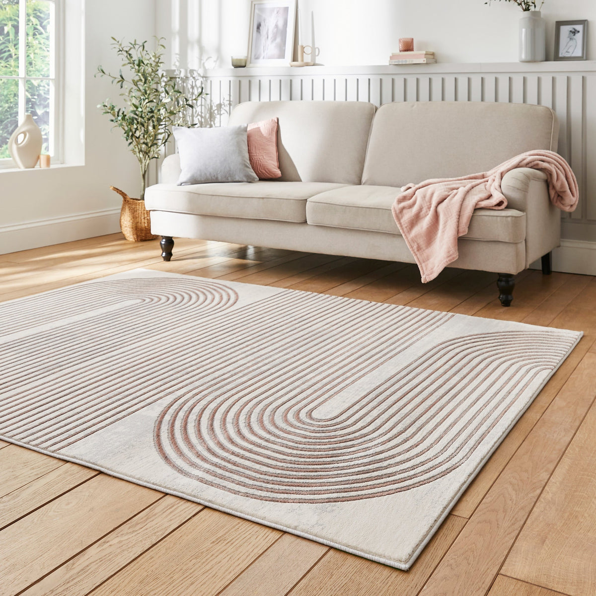 Aldrin Grey Swirl Patterned Rug
