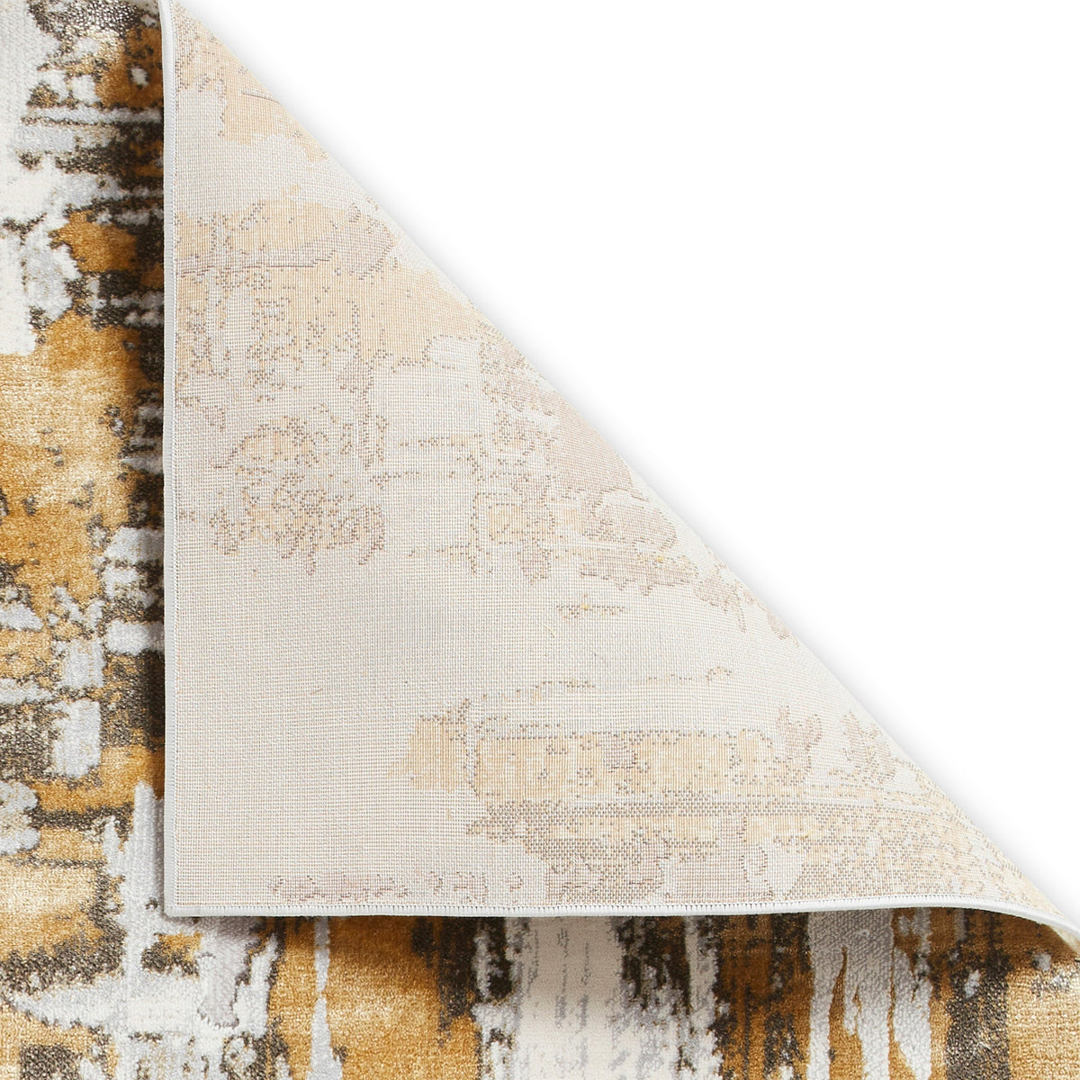 Aldrin Grey Distressed Patterned Rug