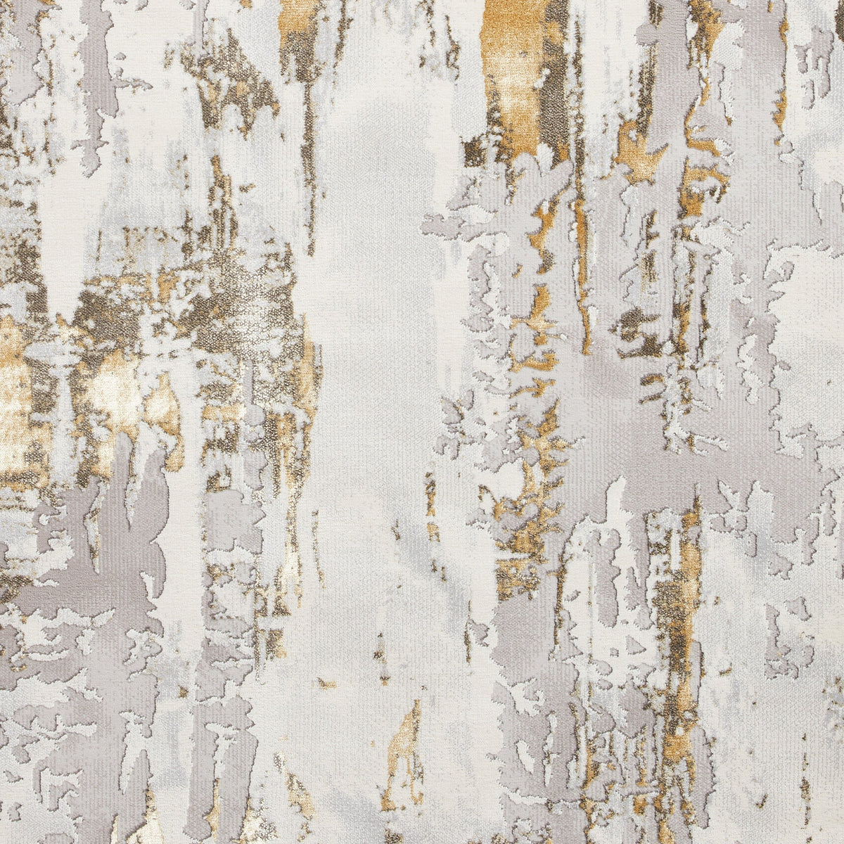 Aldrin Grey Distressed Patterned Rug