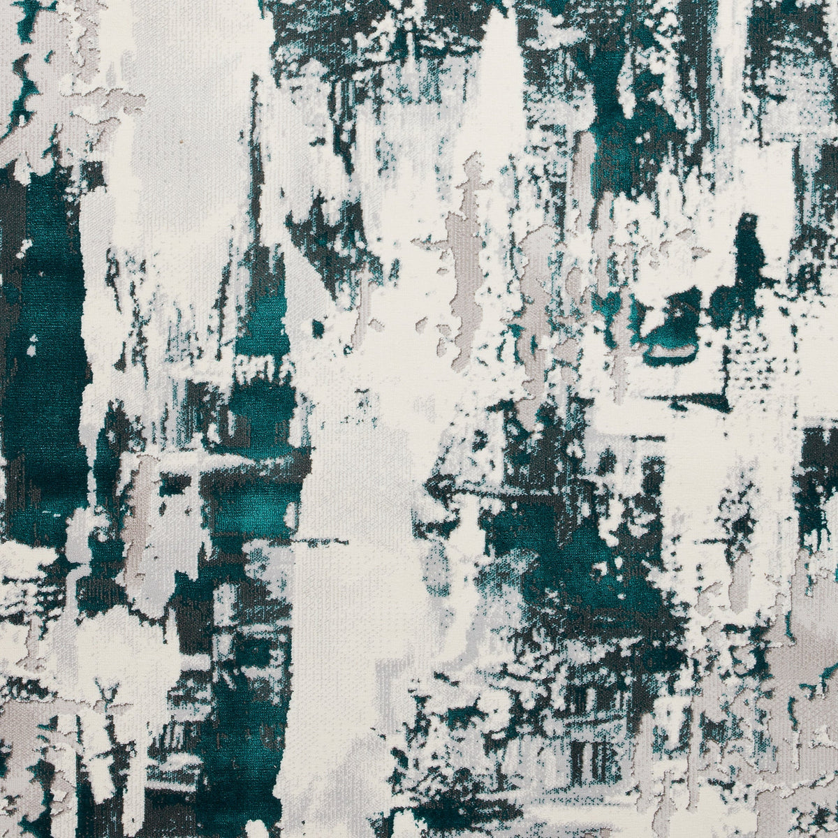 Aldrin Grey Distressed Patterned Rug