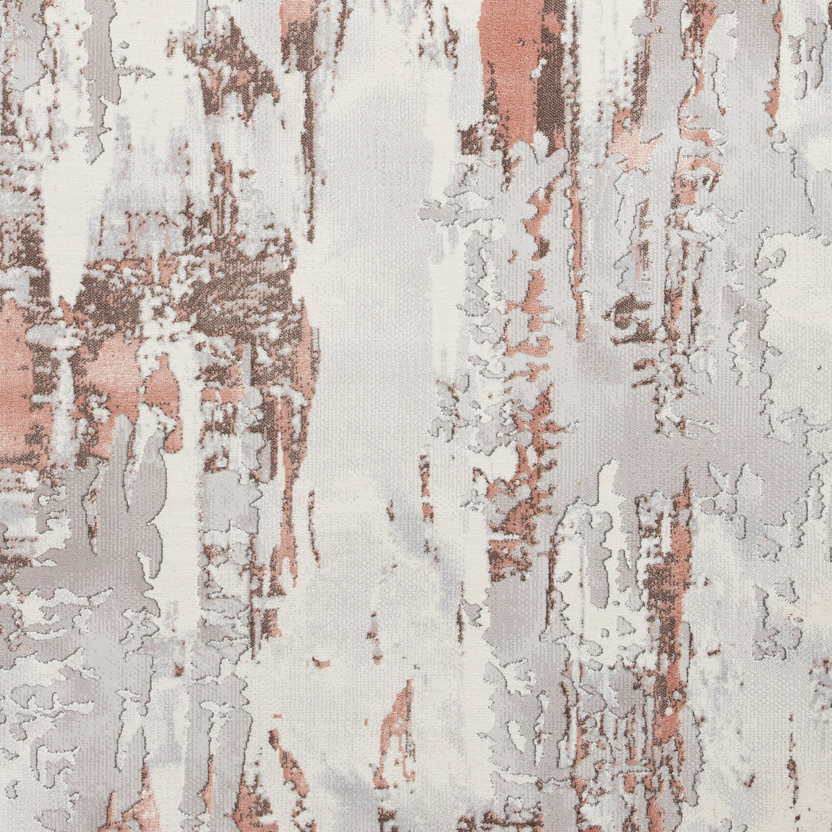 Aldrin Grey Distressed Patterned Rug