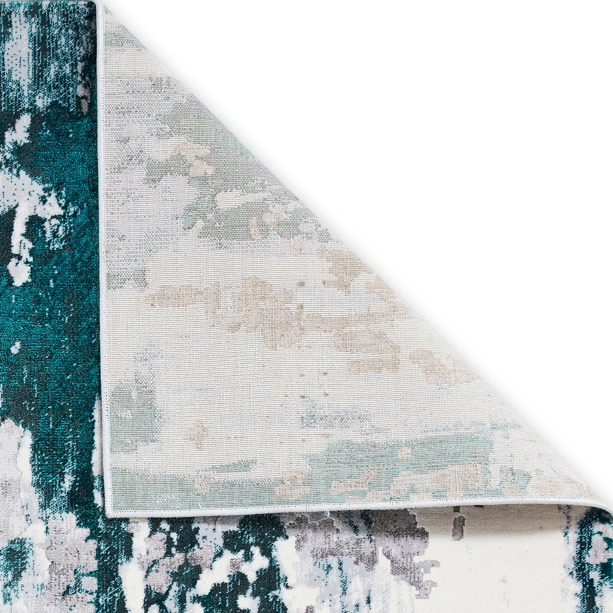 Aldrin Distressed Metallic Effect Rug