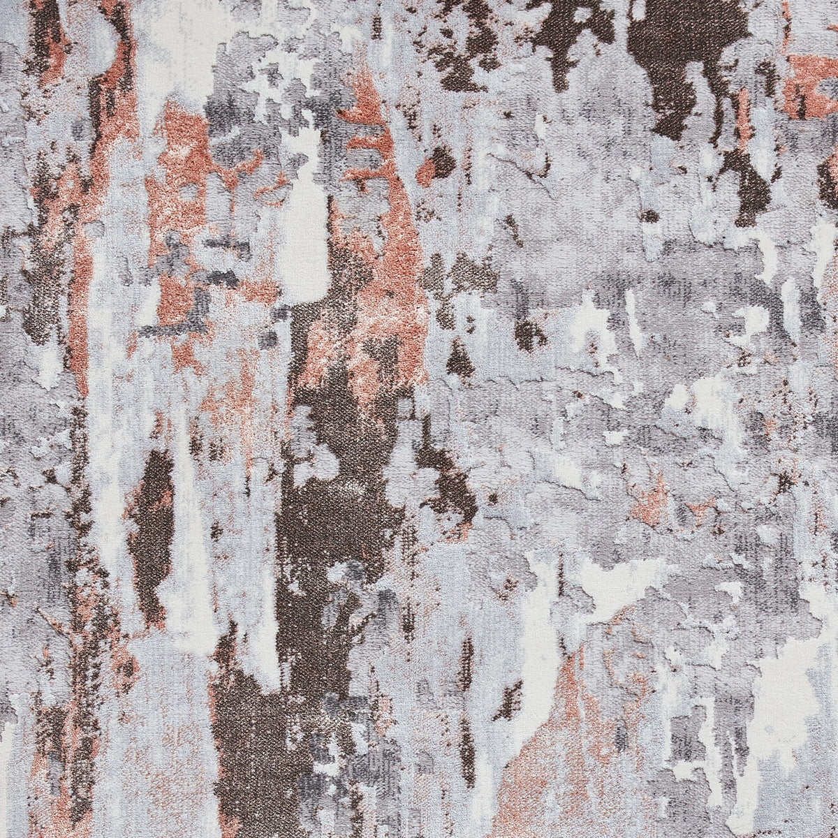 Aldrin Distressed Metallic Effect Rug