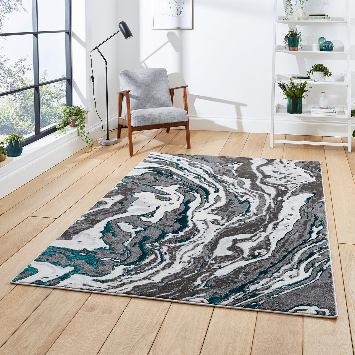 Aldrin Marble Swirl Rug