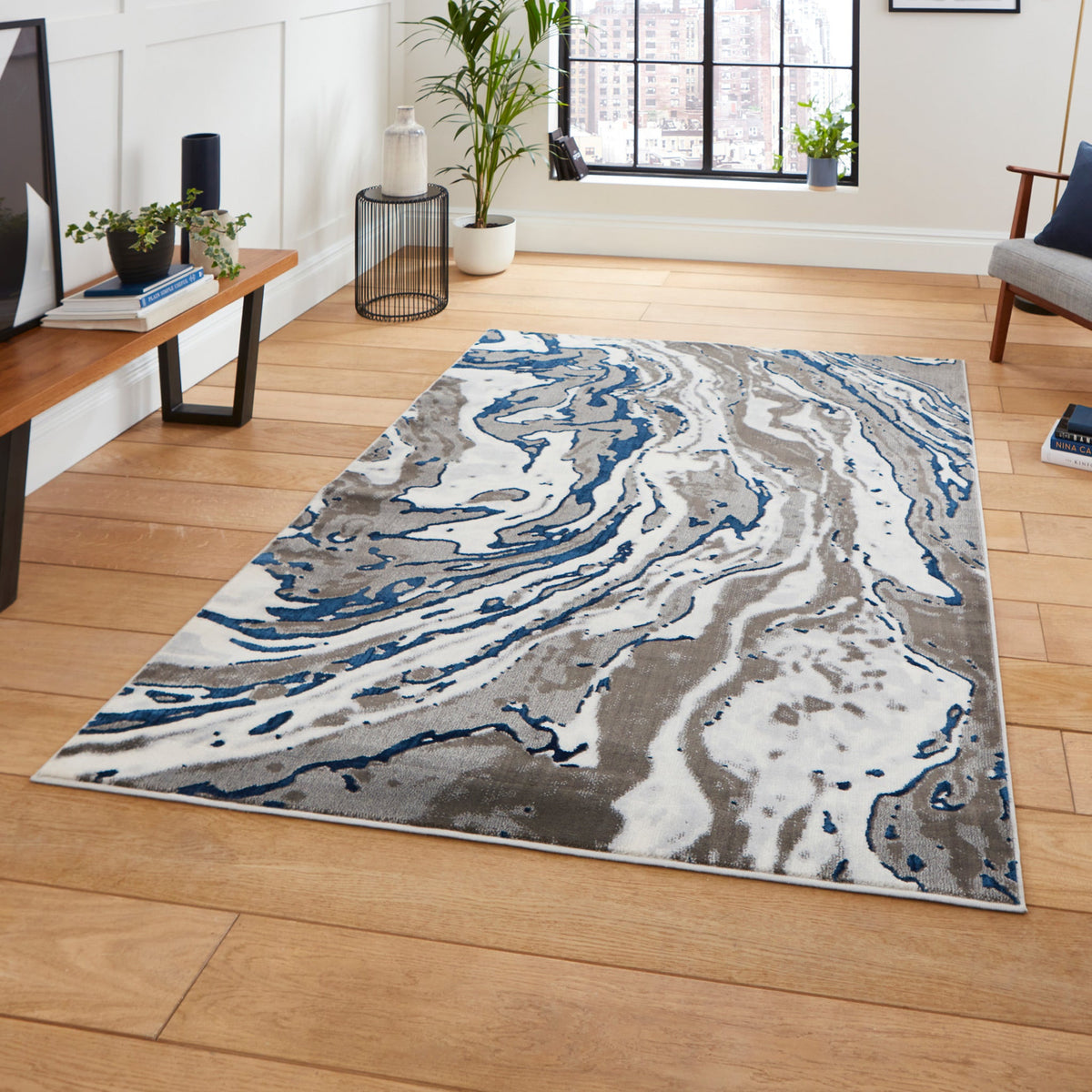 Aldrin Marble Swirl Rug
