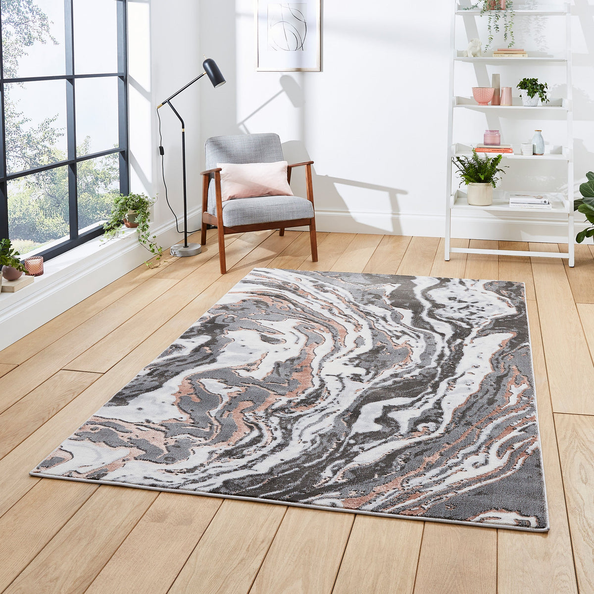 Aldrin Marble Swirl Rug
