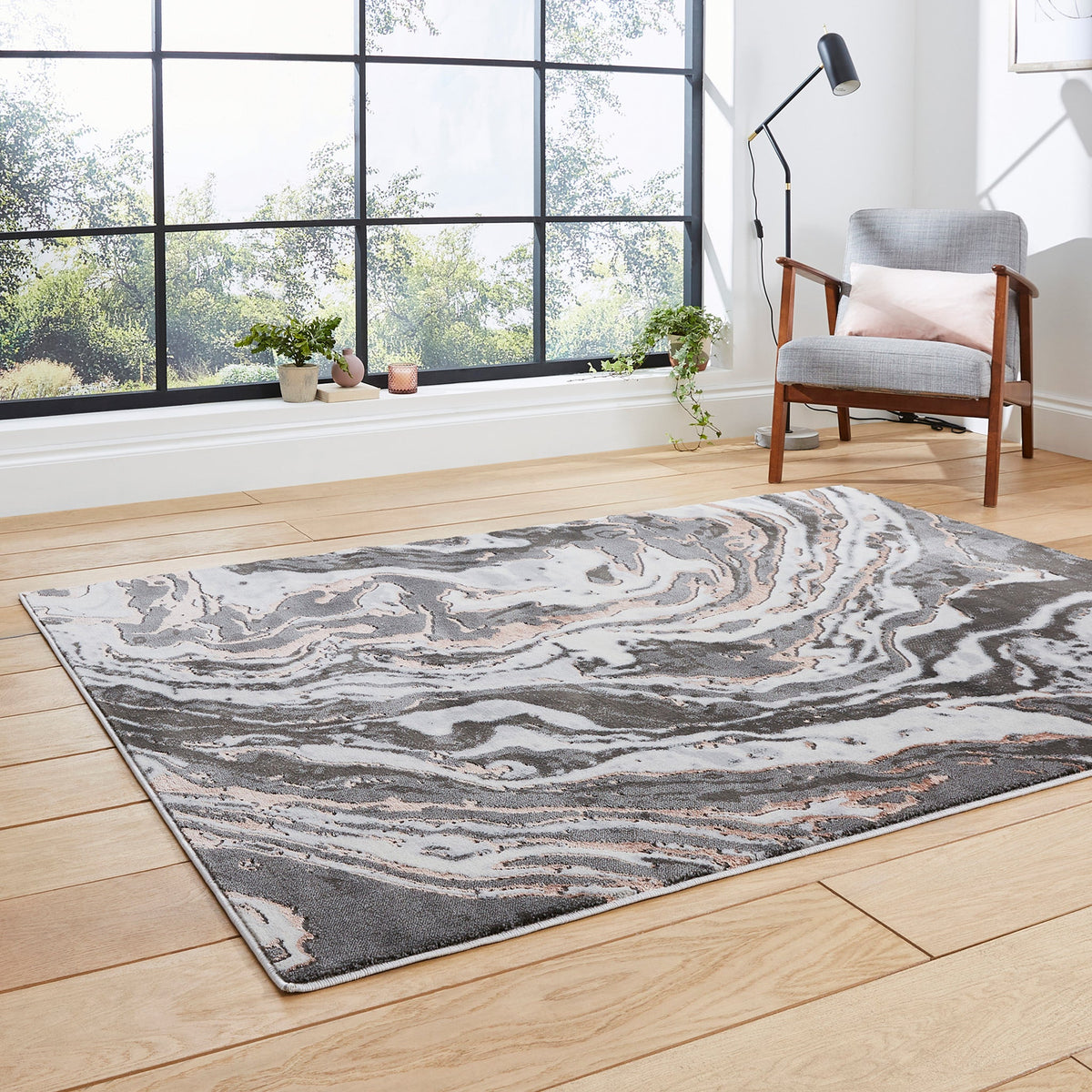 Aldrin Marble Swirl Rug
