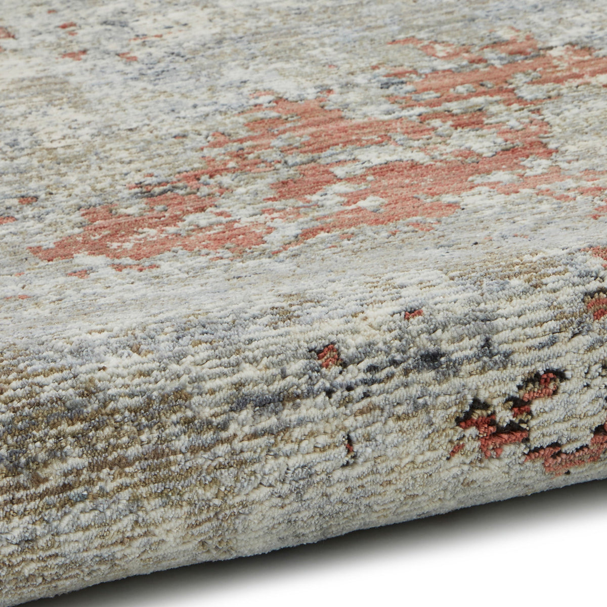 Thea Distressed Terracotta Antique Rug