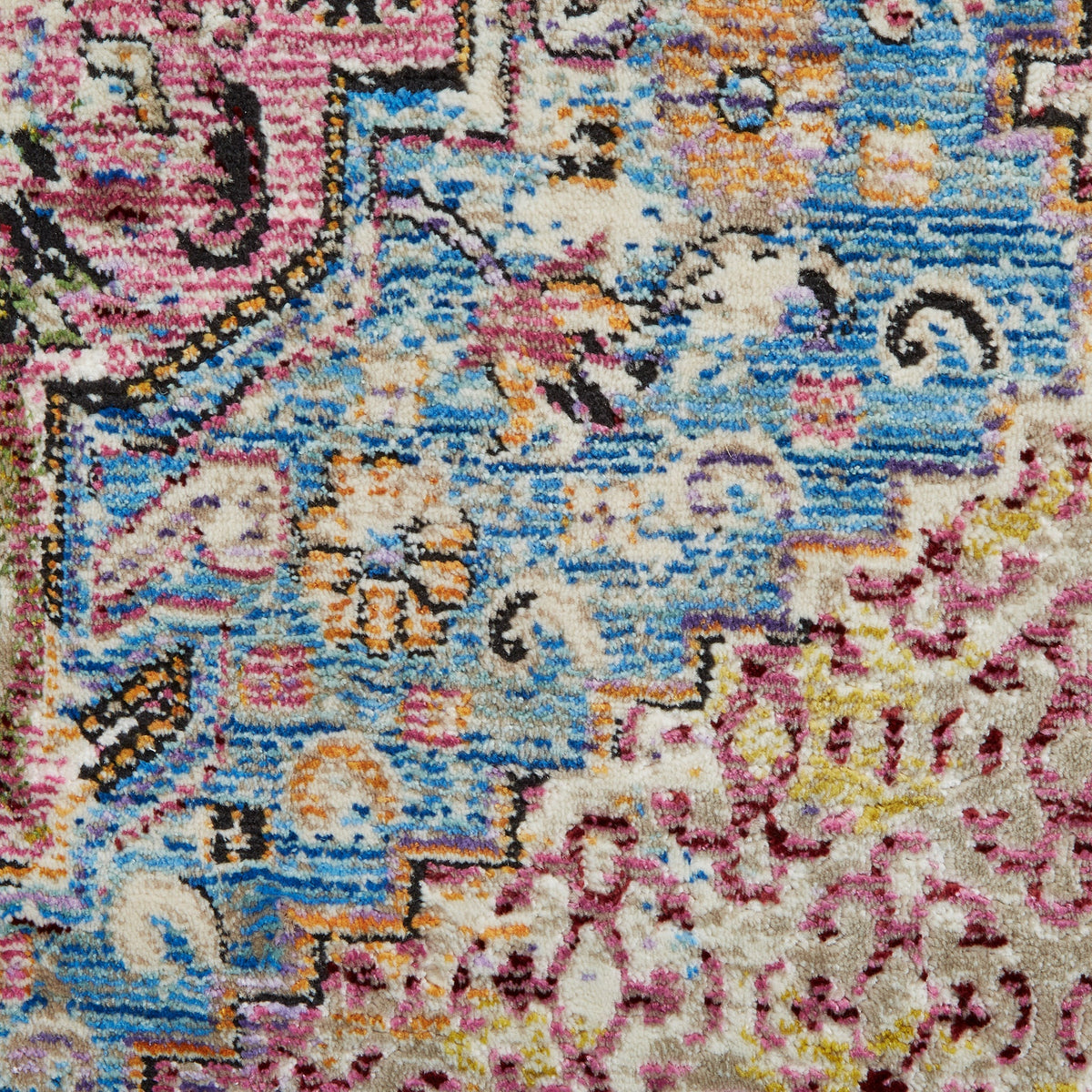 Thea Moroccan Multicoloured Distressed Rug