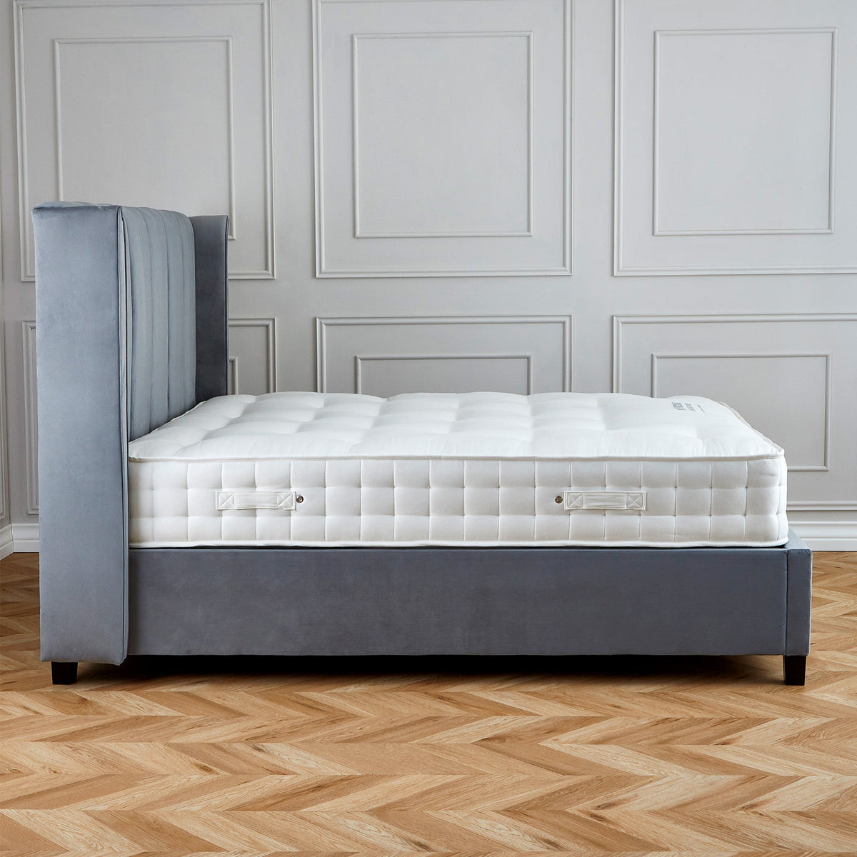 Mia Velvet Ottoman Storage Bed Frame