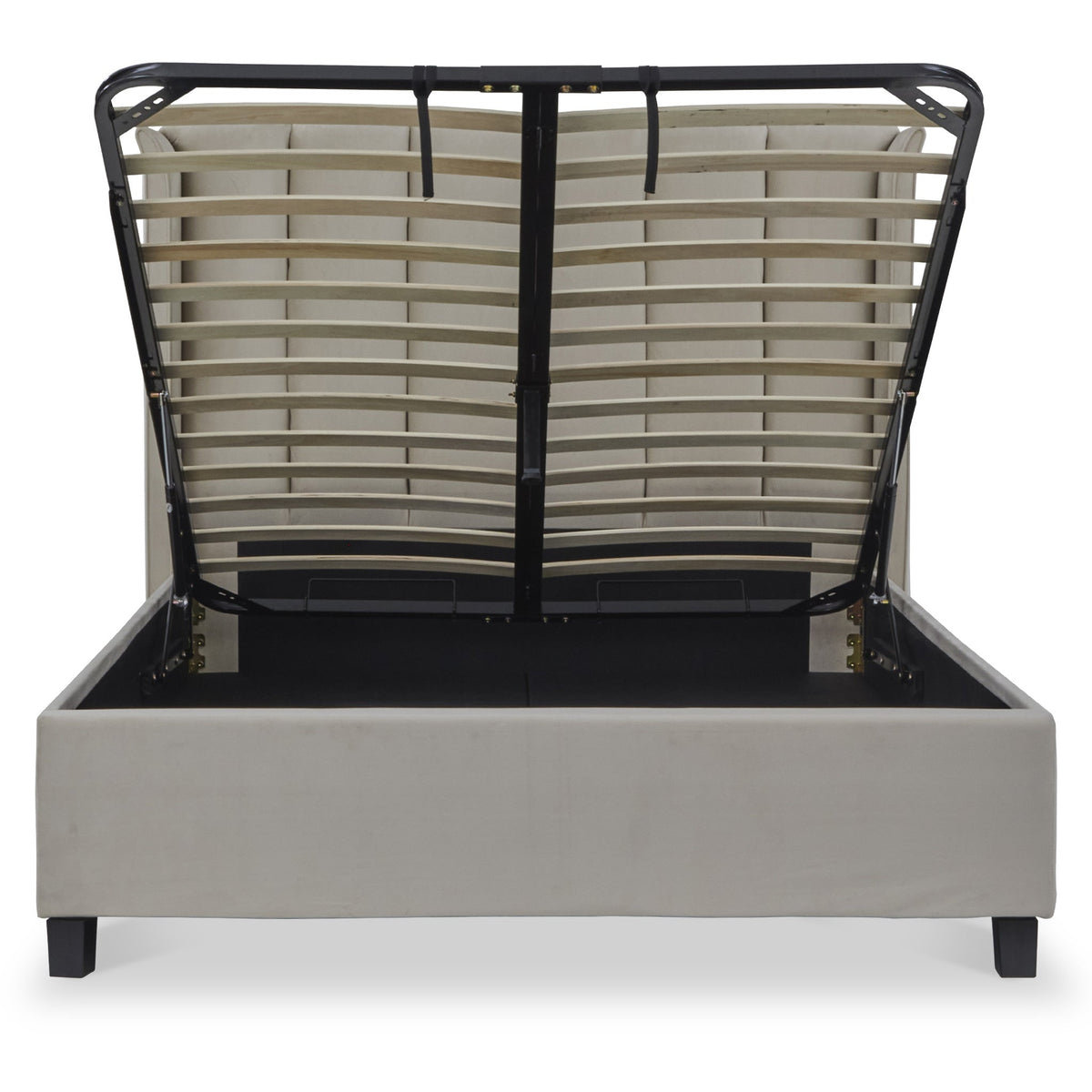 Mia Velvet Ottoman Storage Bed Frame