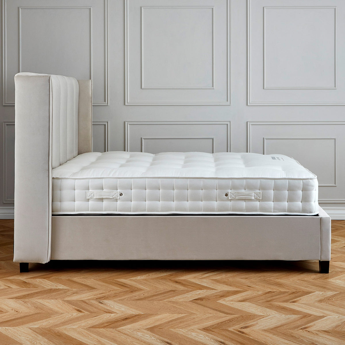 Mia Velvet Ottoman Storage Bed Frame