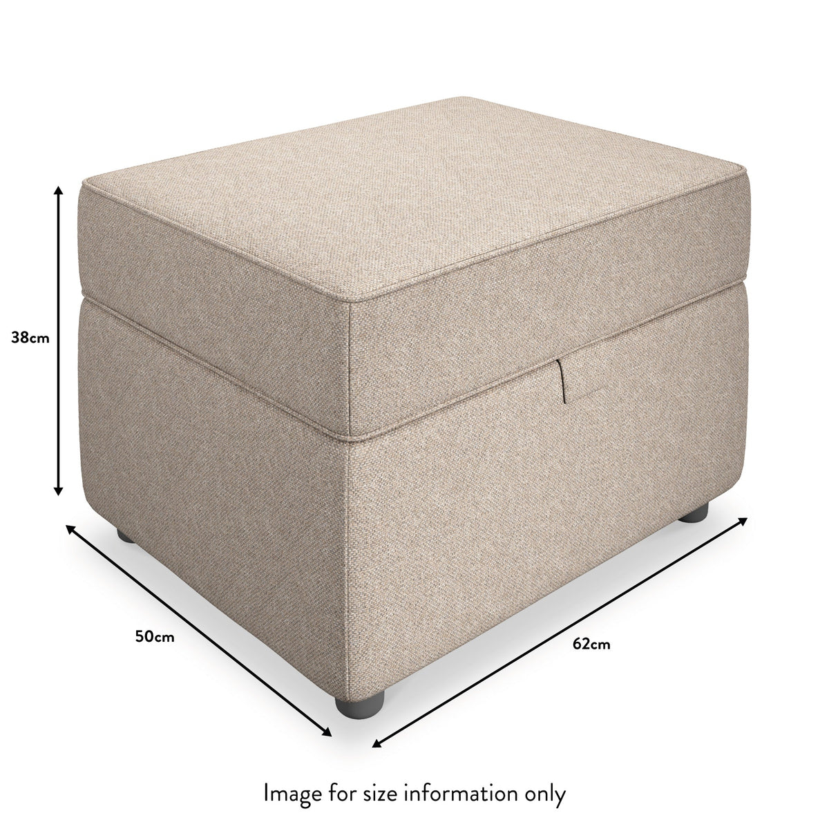 Justin Small Storage Footstool