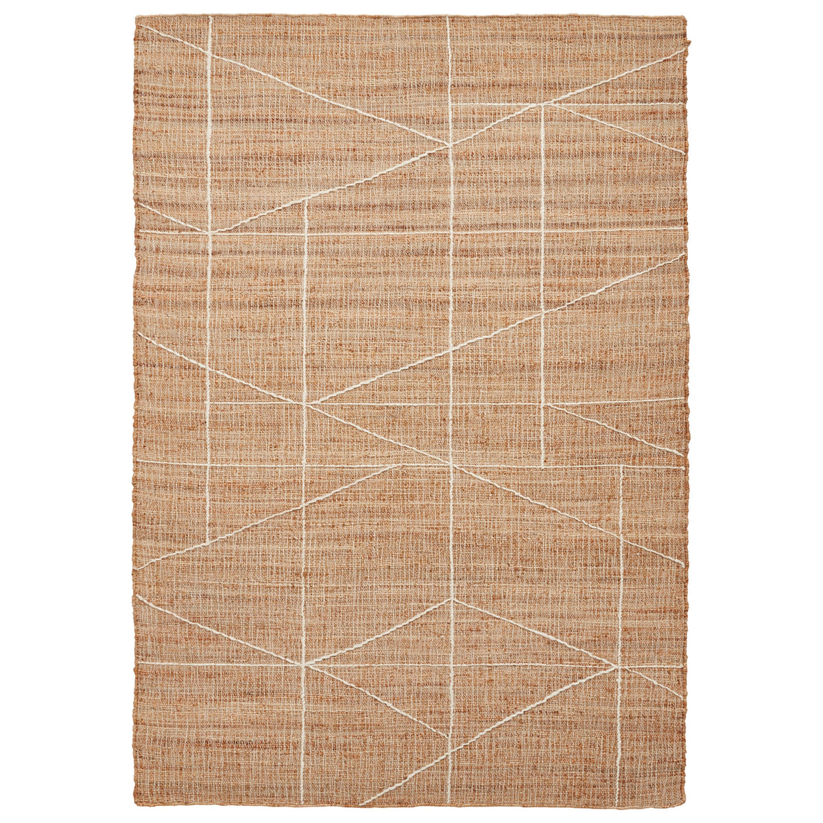 Karin Natural Geometric Jute Rug