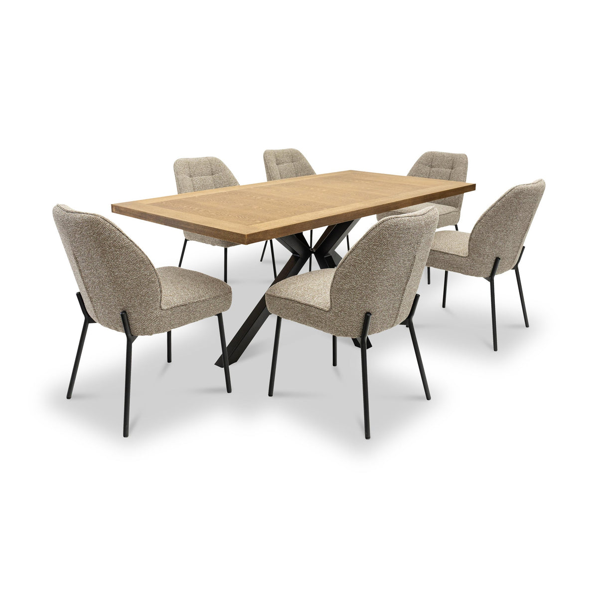 Farlie Oak effect 180cm Dining Table