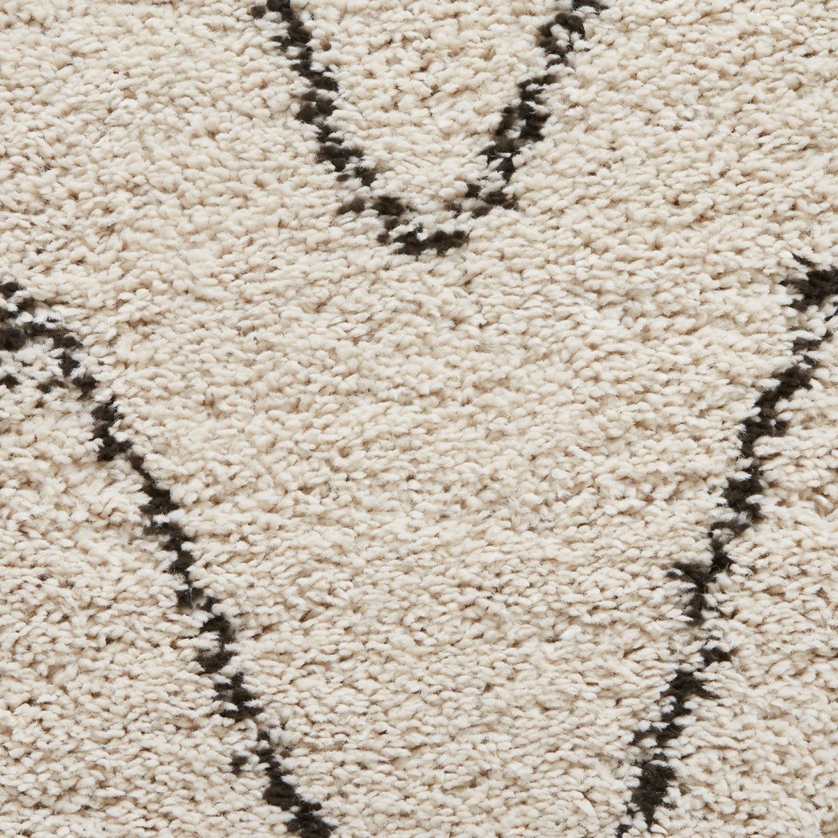 Edie Boho Diamond Shaggy Rug