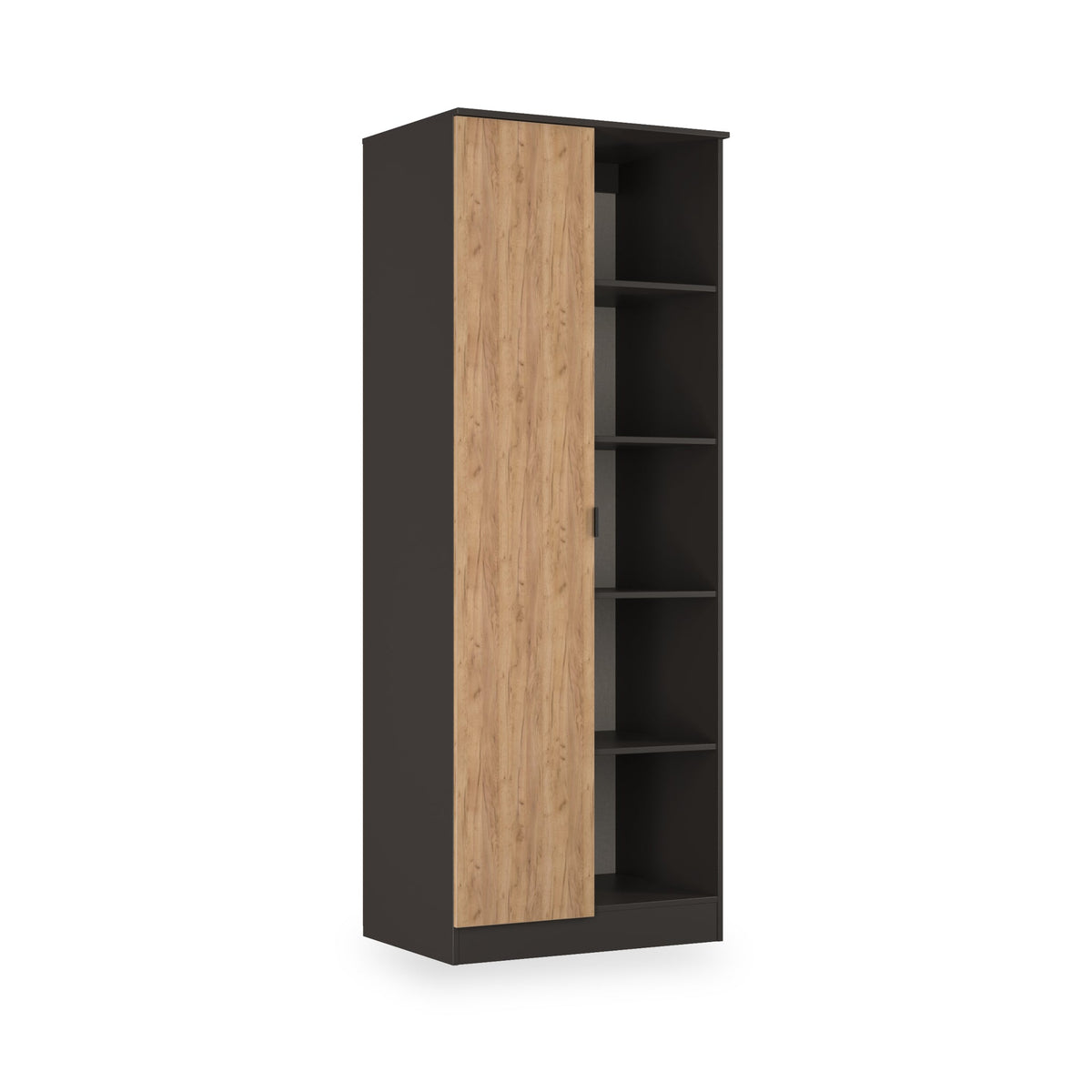 Huxley 1 Door Wardrobe with Open Shelves
