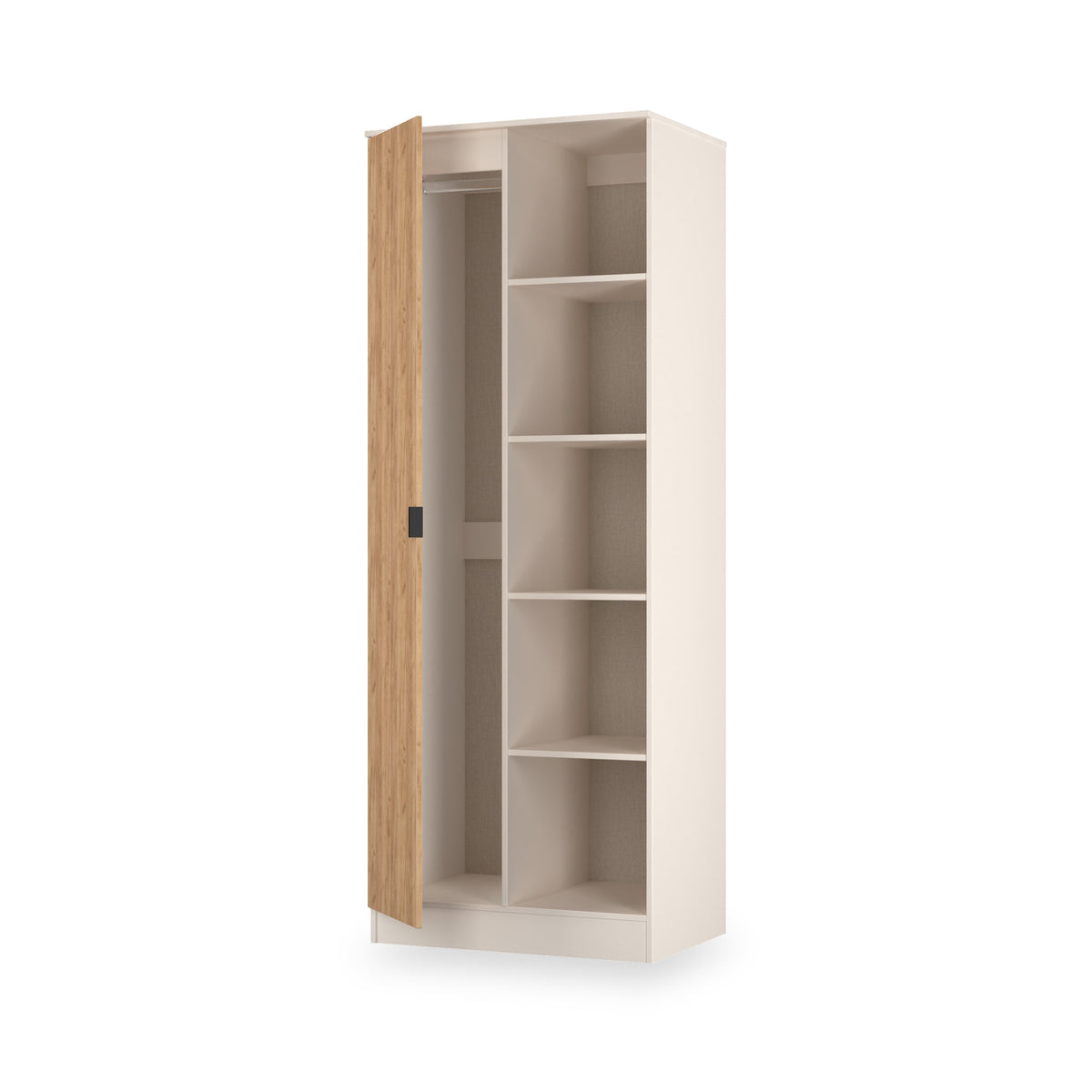 Huxley 1 Door Wardrobe with Open Shelves