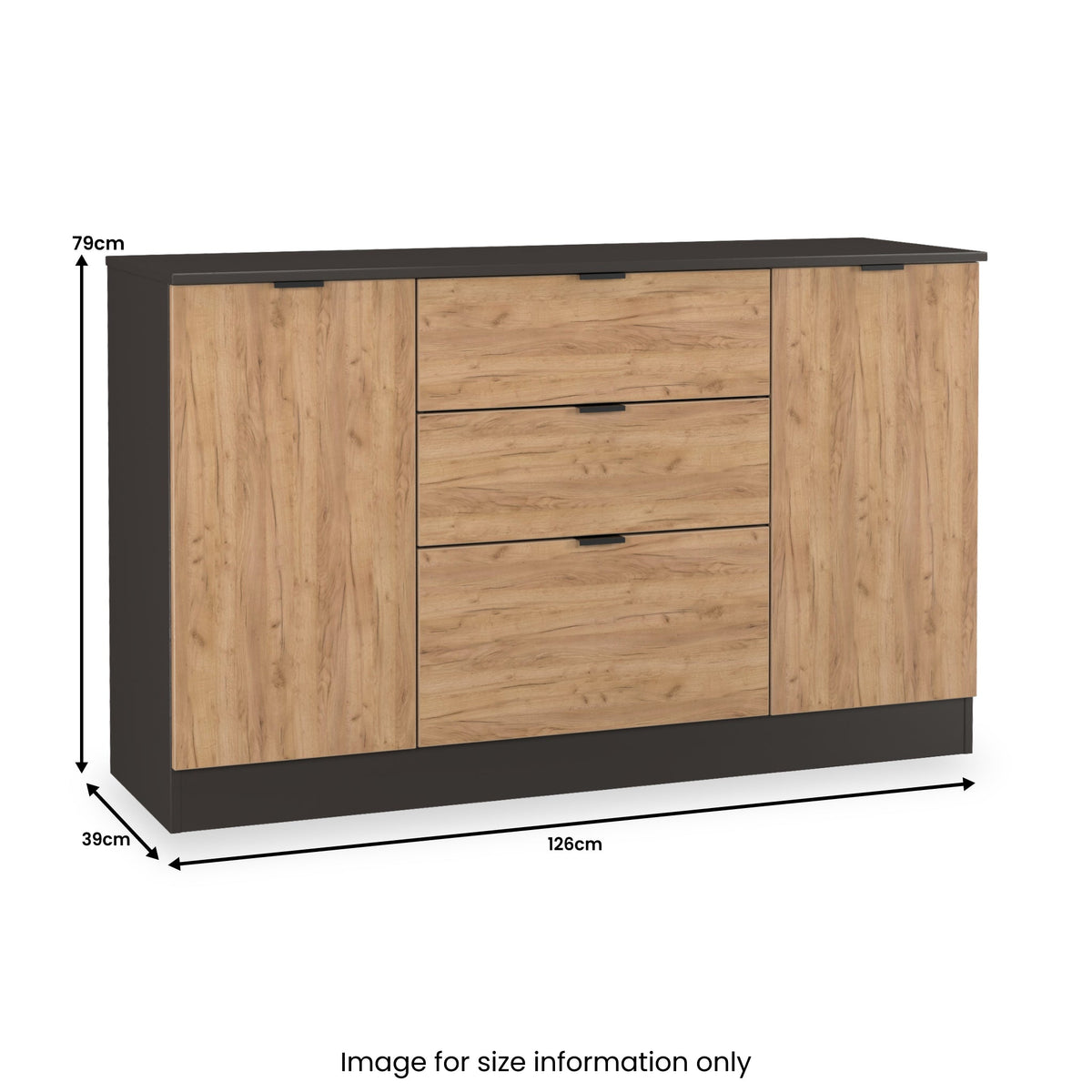 Huxley 2 Door 3 Drawer Sideboard