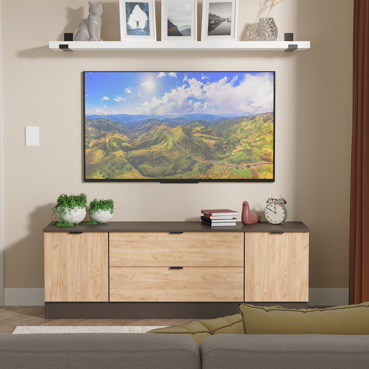 Huxley 2 Door 2 Drawer TV Unit