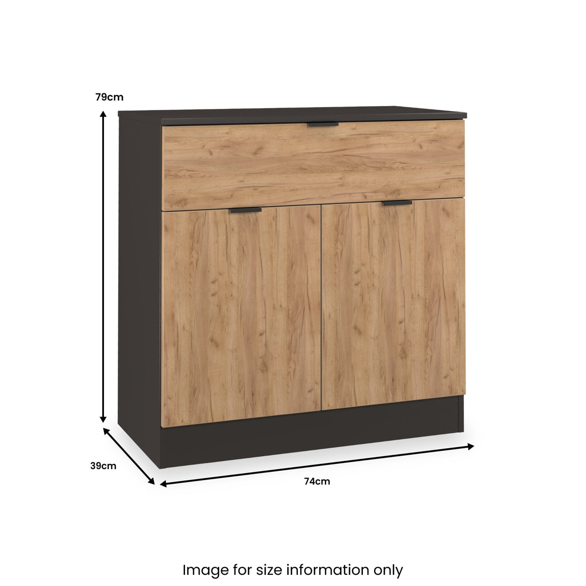 Huxley 2 Door 1 Drawer Sideboard