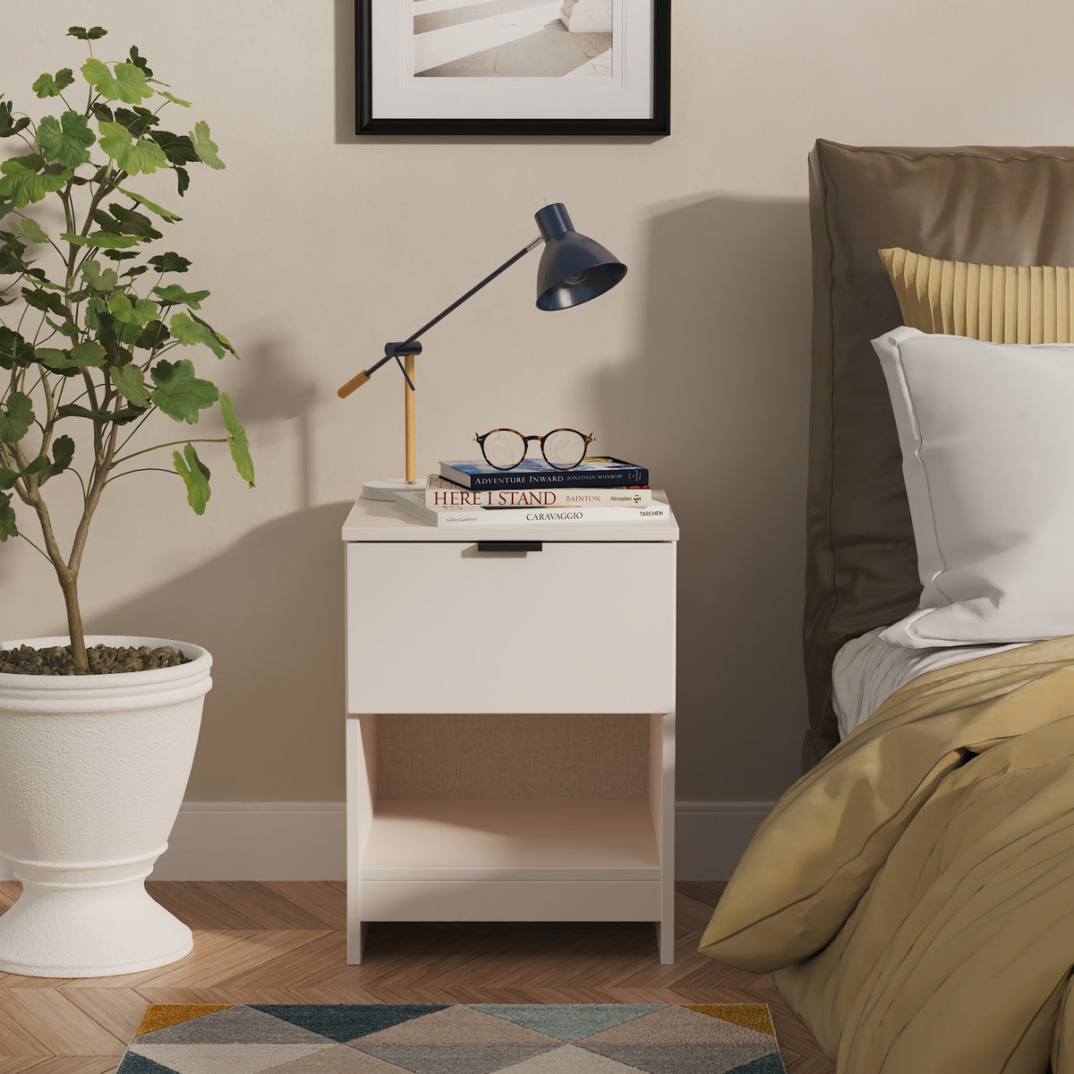 Huxley 1 Drawer Bedside Table
